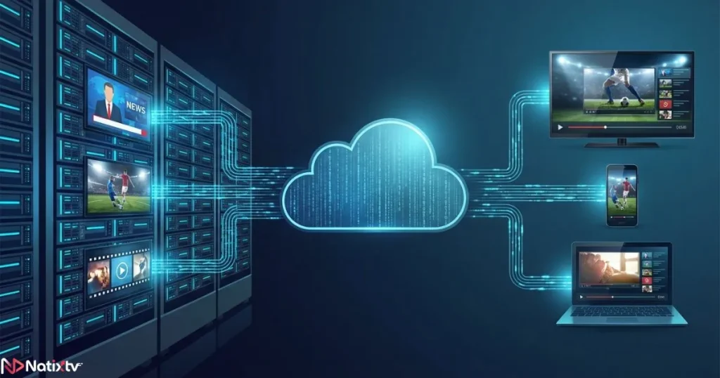 how catch up iptv records and streams TV programs using cloud technology