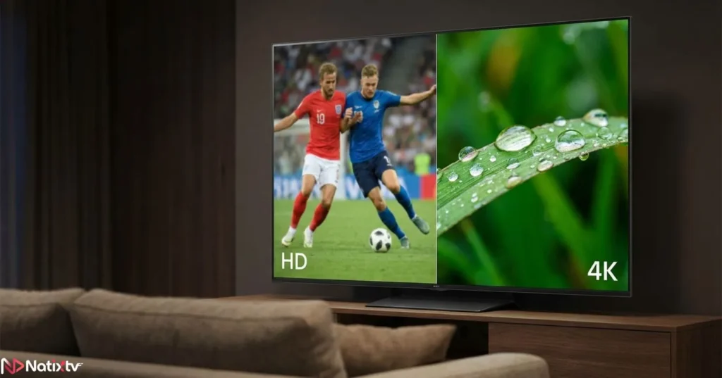 HD IPTV USA and 4K IPTV USA streaming quality on a modern television