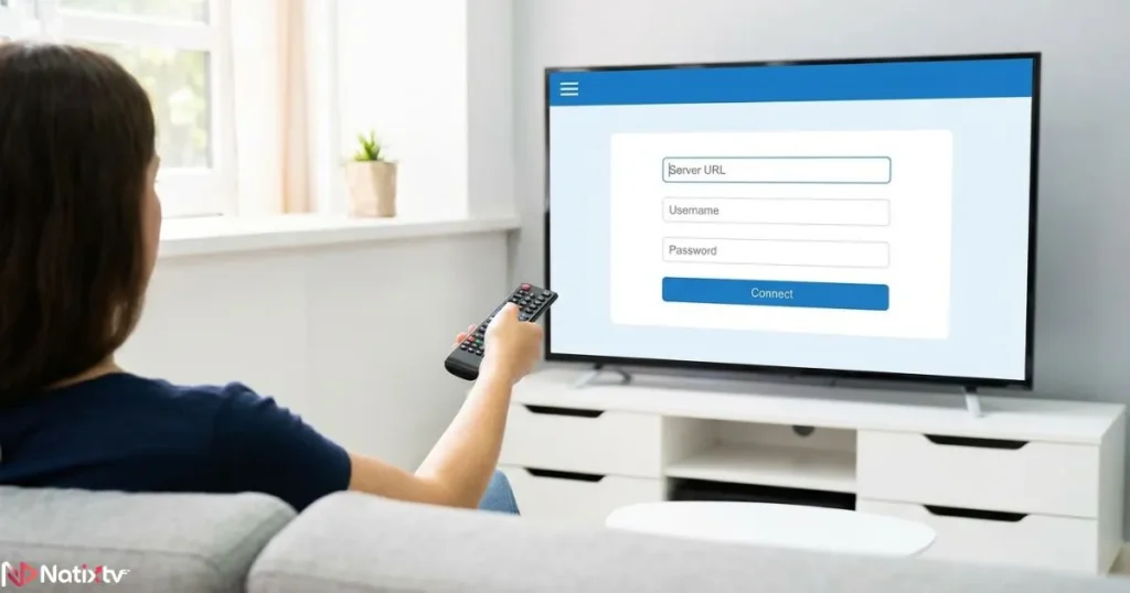 IPTV setup process using xtream codes on multiple devices