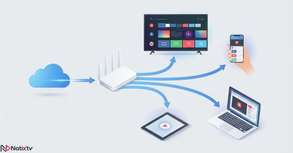 How IPTV USA delivers live TV through the internet to multiple devices