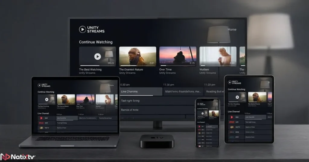IPTV subscription compatible with multiple devices and screens