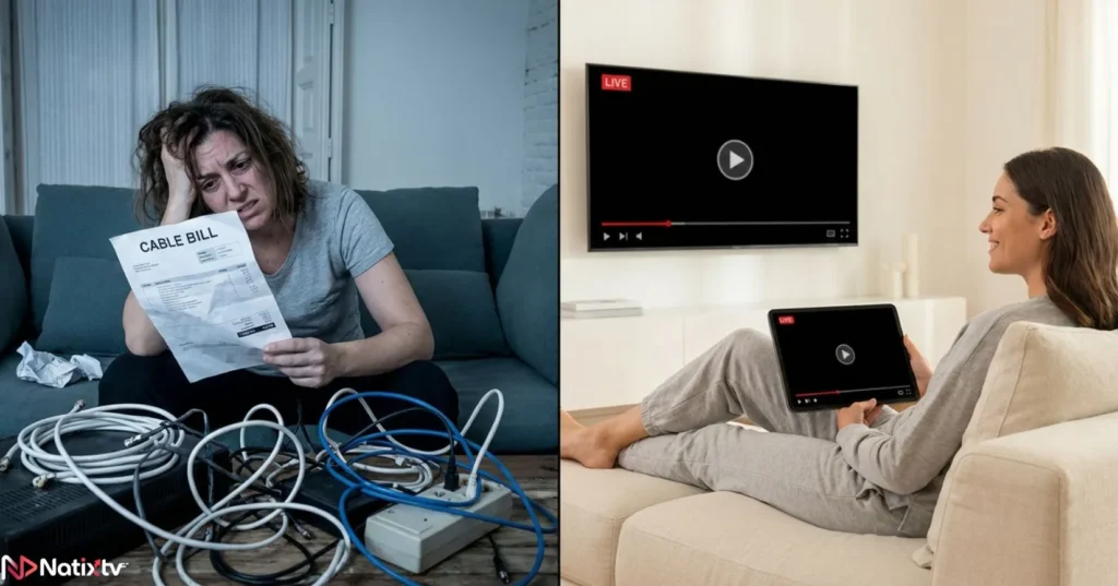 Comparison between traditional cable and IPTV providers USA for home entertainment