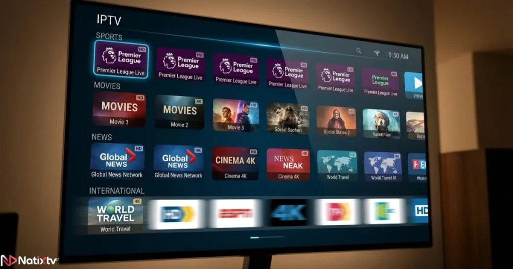 Best IPTV streaming quality with stable HD and 4K channels