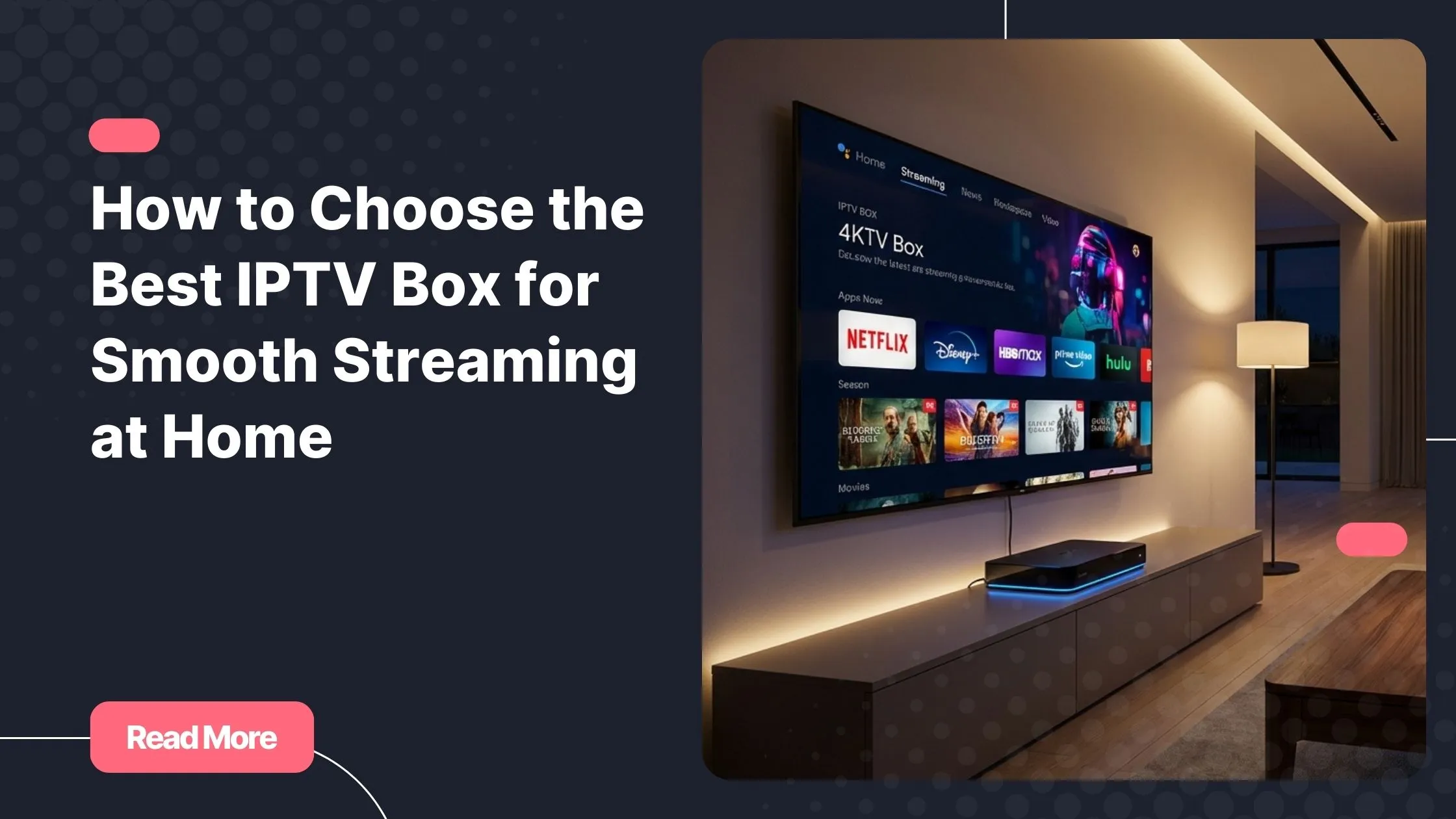 best iptv box connected to a smart TV for high quality streaming