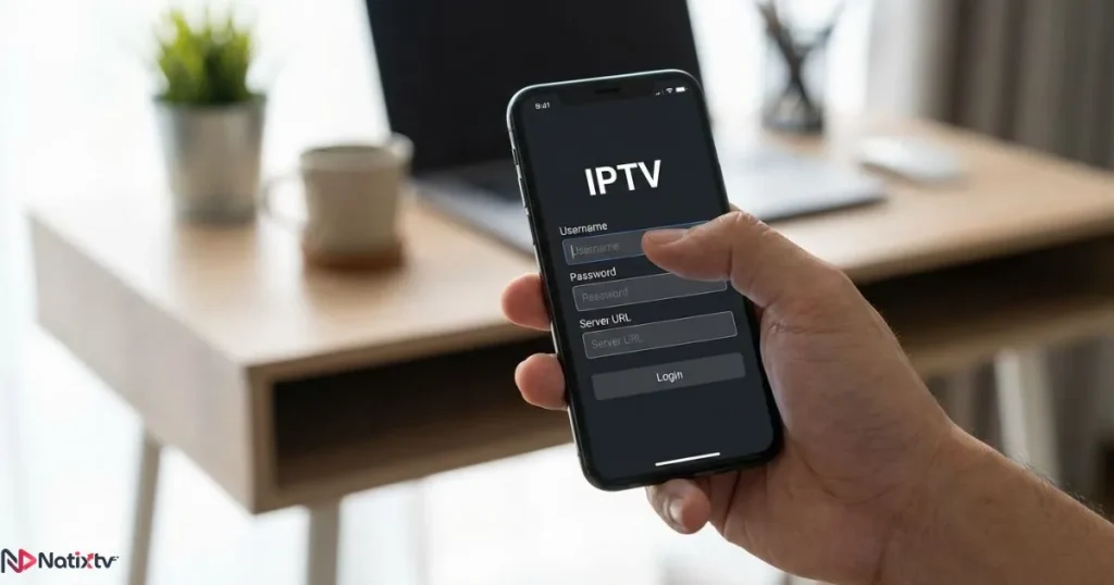 iptv login details using xtream iptv code on mobile app