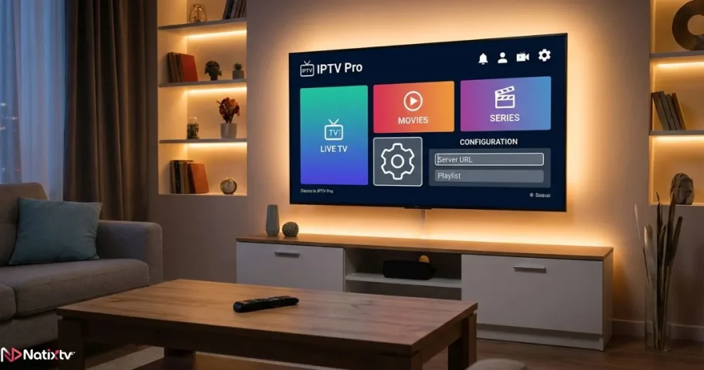 Setting up IPTV Pro app on smart TV for optimal IPTV Premium Pro configuration