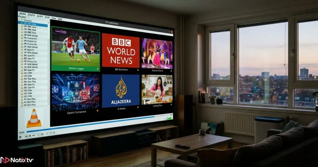 Watching vlc live tv channels through IPTV streaming