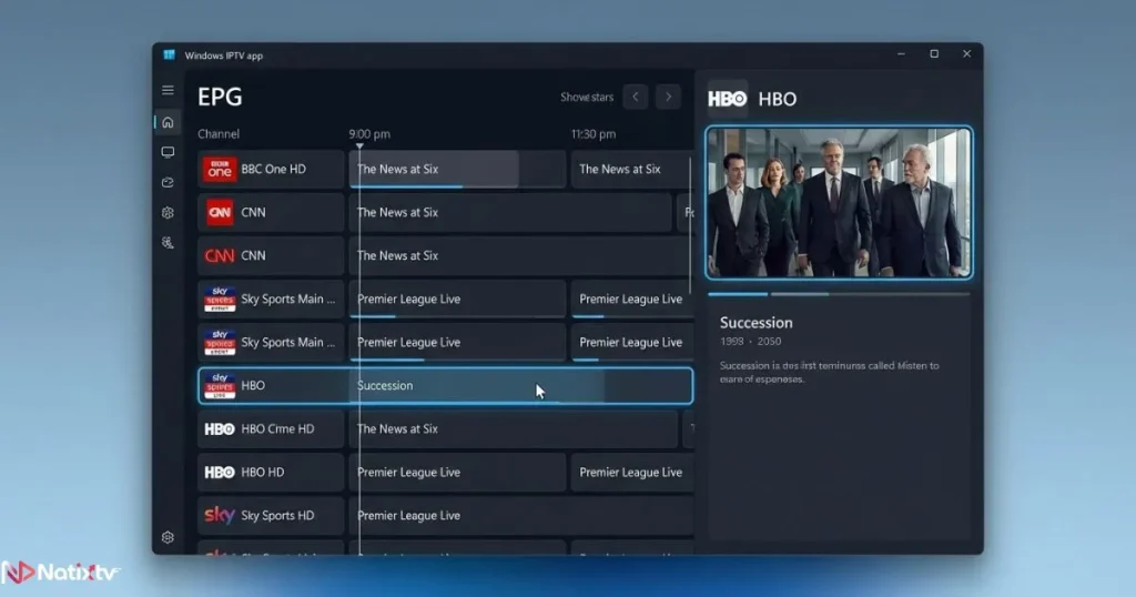 windows iptv app with epg guide for smooth channel navigation