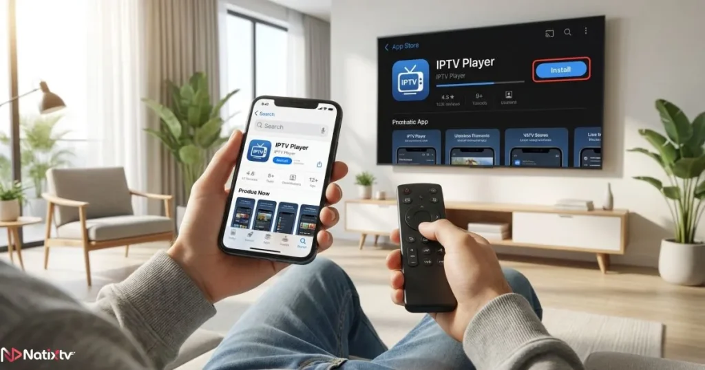 iptv code setup on multiple devices like smart TV and mobile