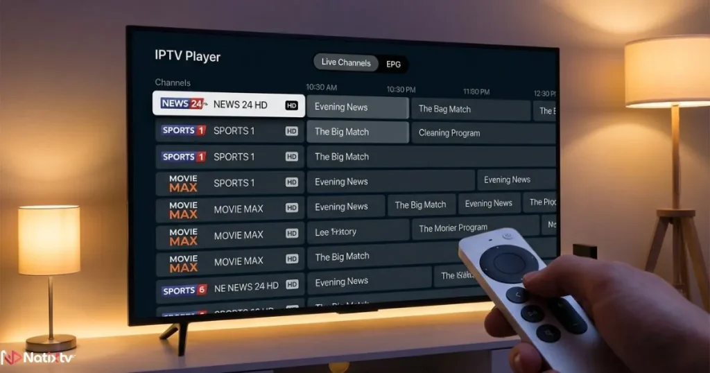 best iptv player for apple tv channel guide and IPTV interface