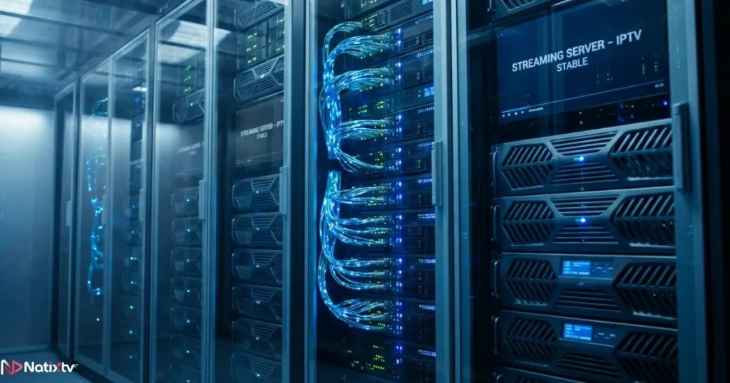 Advanced servers powering IPTV premium services for stable streaming