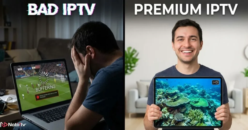 iptv without buffering vs laggy streaming comparison