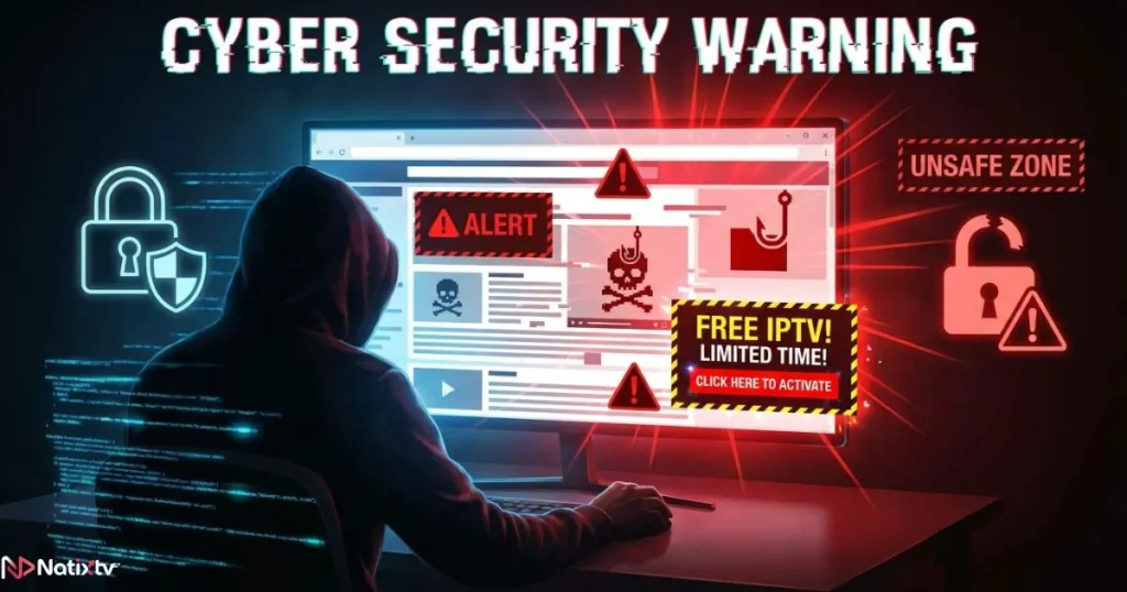 free iptv codes 2026 scam warning with phishing website