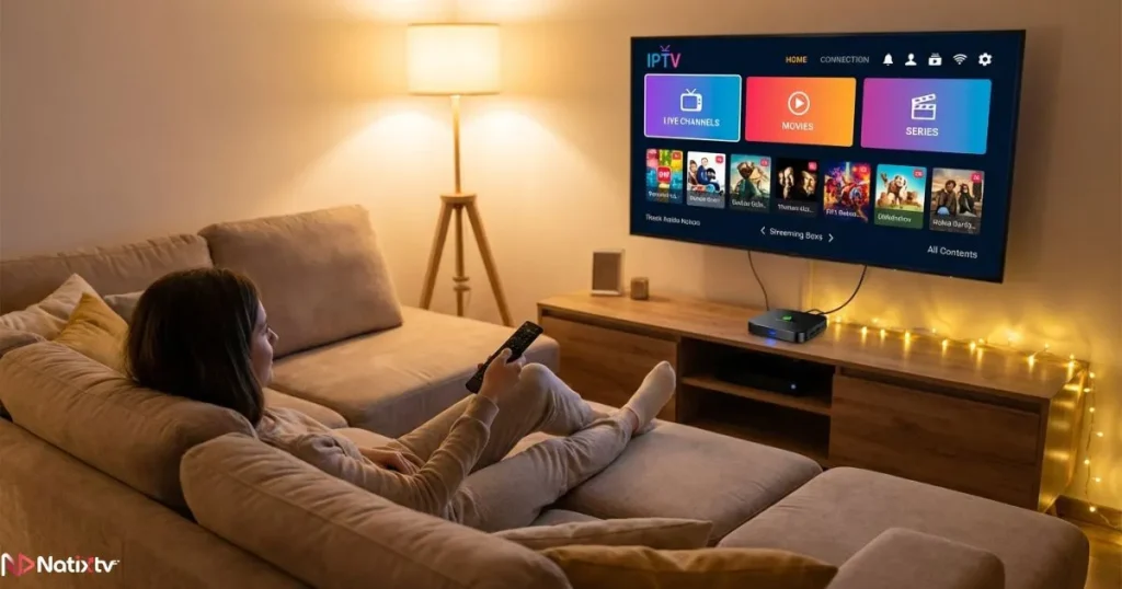 IPTV streaming device used to test channels during a free IPTV trial