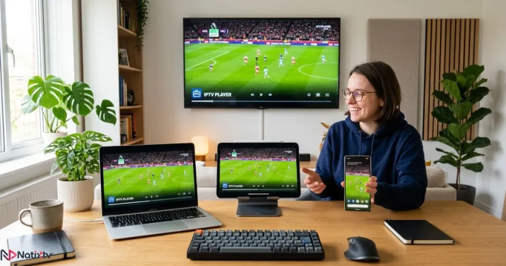 high quality iptv streaming across multiple compatible devices