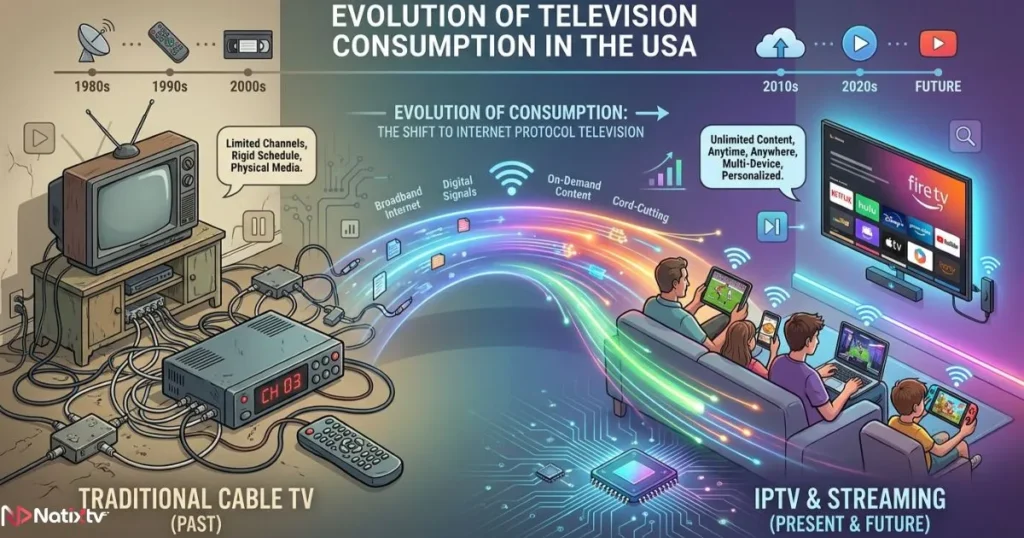 IPTV USA replacing cable TV with multi-device streaming across American households