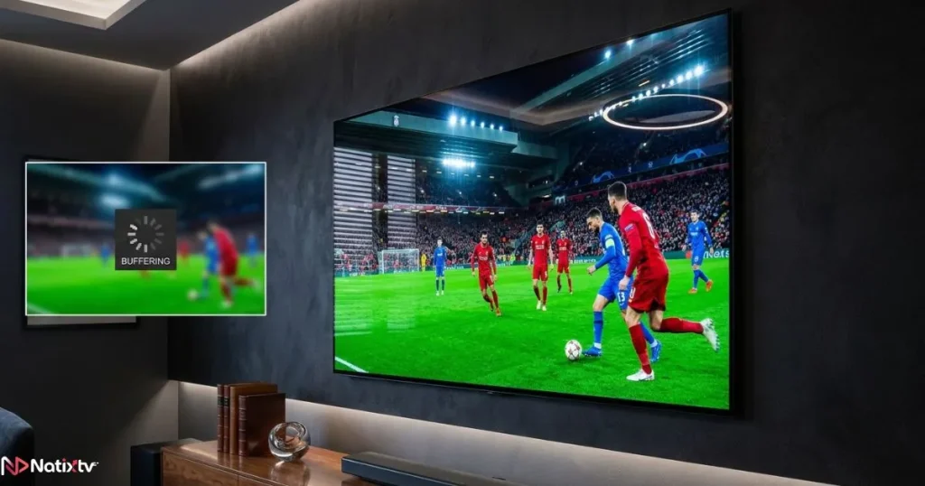 4K IPTV service delivering smooth high-quality live streaming without buffering
