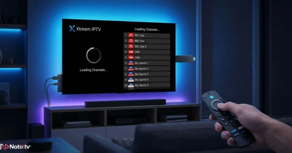IPTV for Firestick using Xtream IPTV app with live channel setup