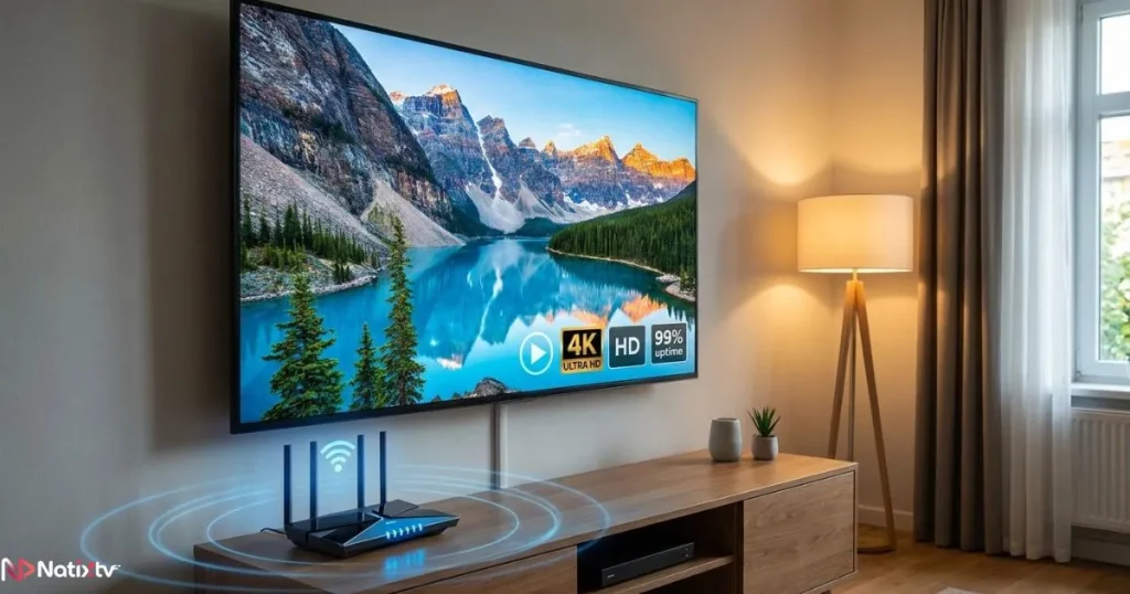 reliable IPTV streaming with 4K quality and stable connection