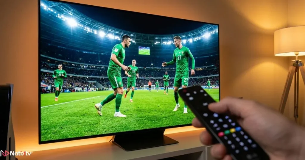 Stable IPTV service delivering smooth 4K IPTV streaming with no buffering on a large screen TV