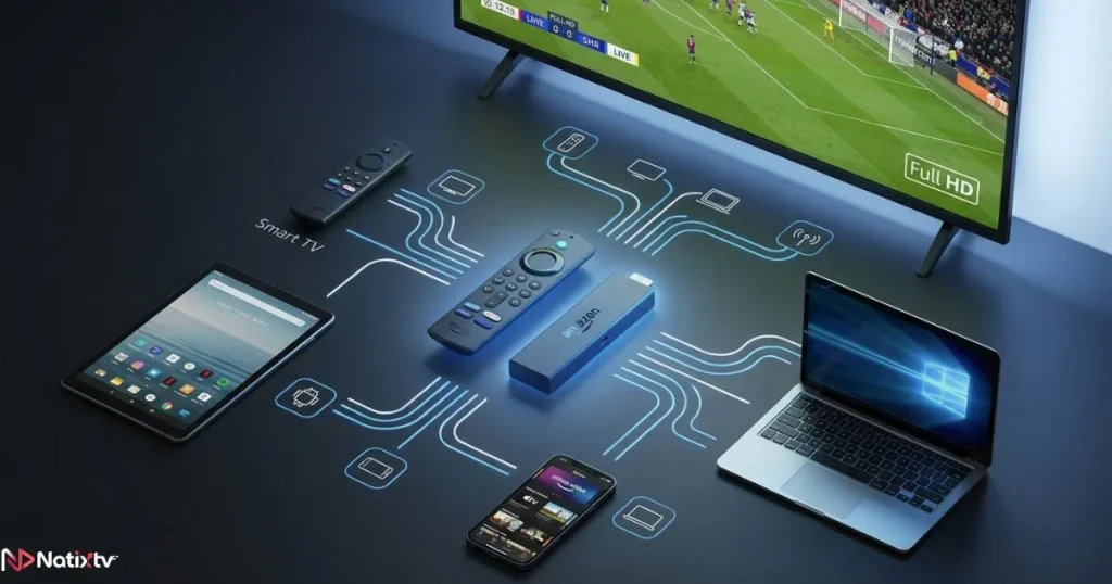 IPTV for Firestick and multi-device compatibility with a premium IPTV America subscription