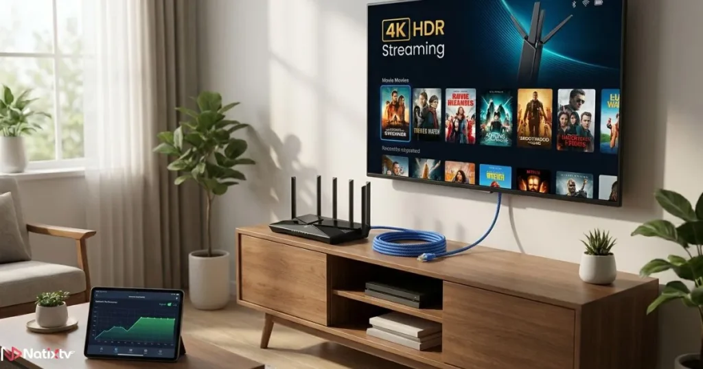 reliable IPTV service with optimized home network for IPTV streaming