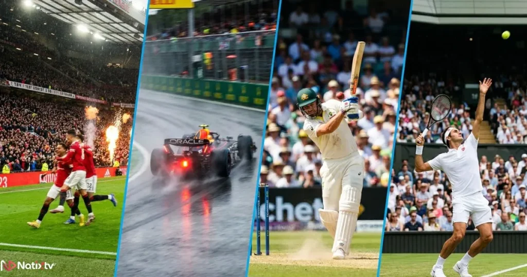 Live IPTV UK channels covering Premier League football, F1, cricket, and tennis