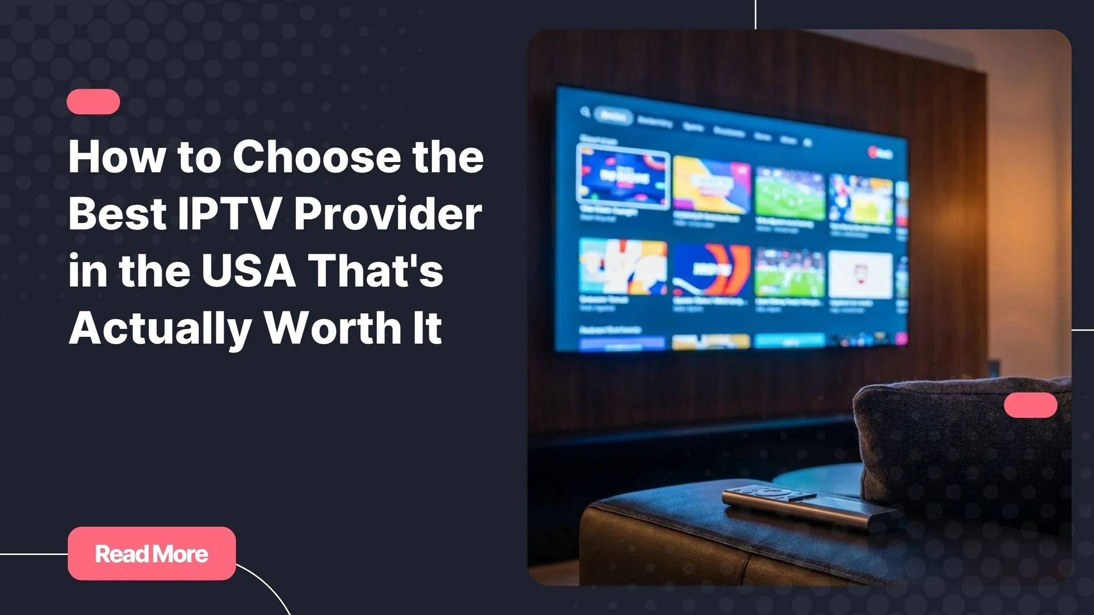 Best IPTV provider USA - premium streaming experience on a smart TV