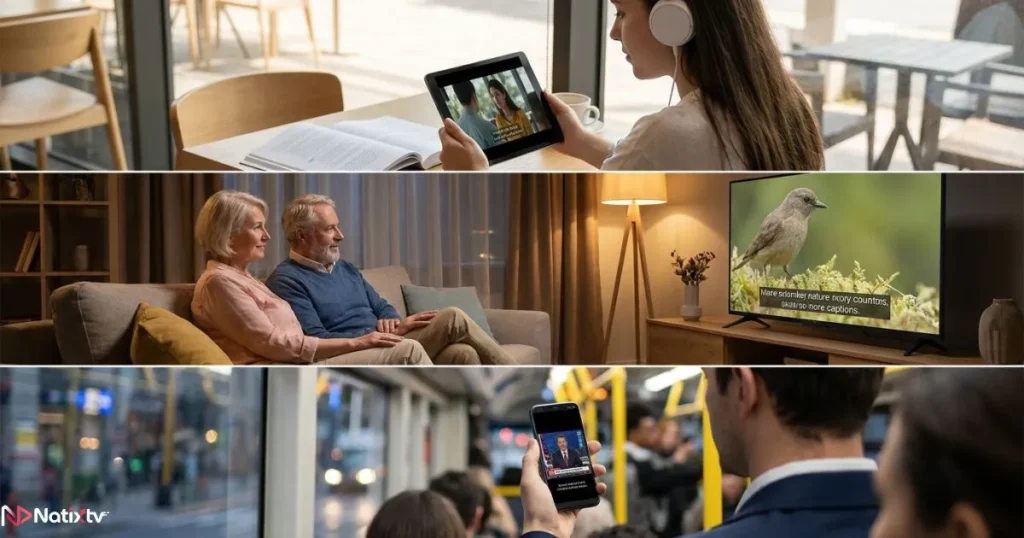 IPTV closed captions helping viewers enjoy content across different devices and situations