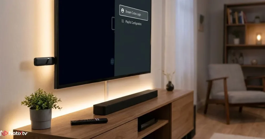 Xtream Codes Tivimate setup on a compatible IPTV streaming device