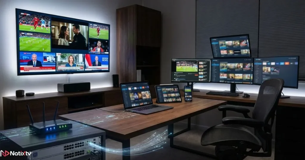 Reliable IPTV provider delivering live channels and streaming content across multiple devices