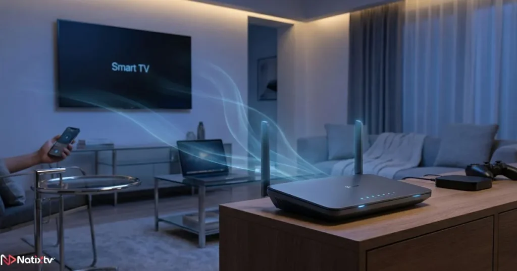 VPN IPTV setup protecting Smart TVs and devices for IPTV without buffering