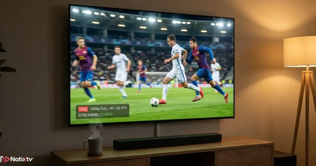 Cheap IPTV service delivering stable live sports streaming without buffering.