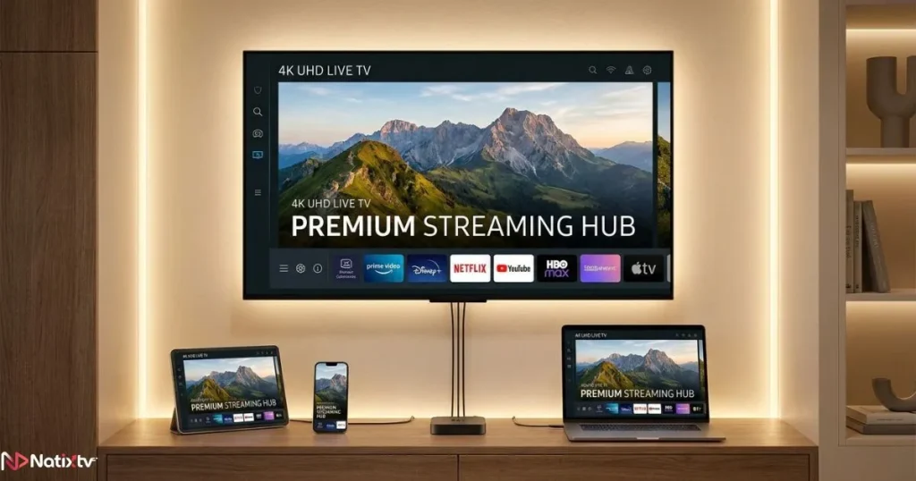 IPTV Extreme app running across multiple devices with seamless 4K IPTV streaming