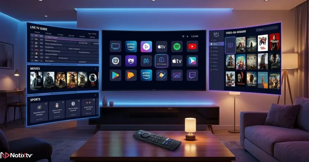 Comparison of IPTV Players for Firestick with live TV and streaming features