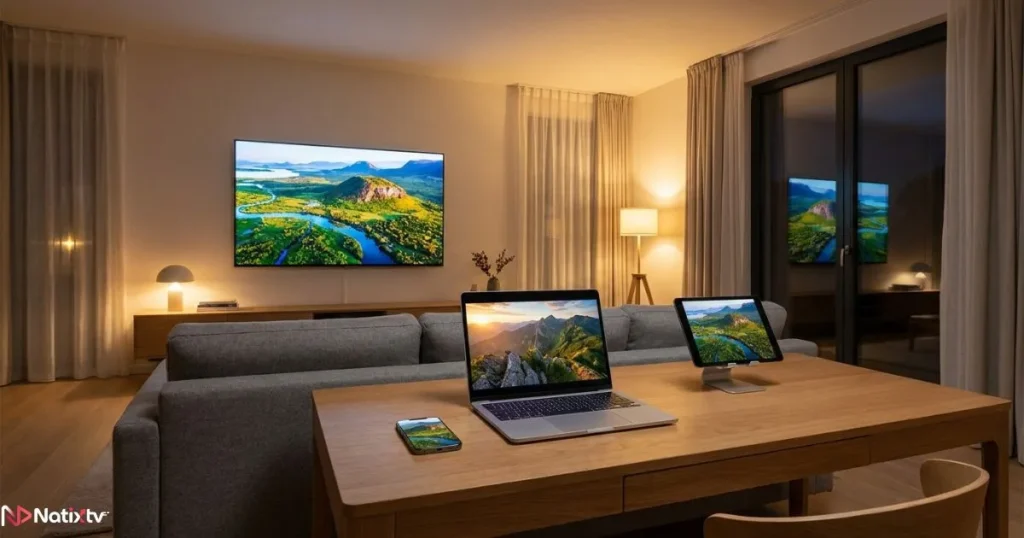 IPTV provider offering seamless streaming across multiple devices.