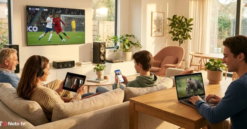 IPTV for Smart TV and multiple devices with simultaneous streaming support