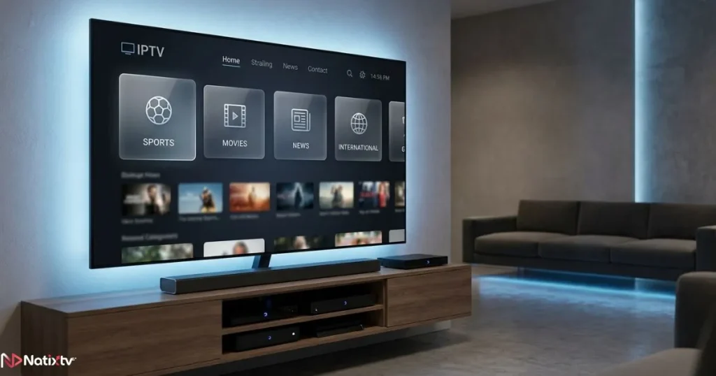 Premium IPTV subscription with extensive channel selection and 4K streaming