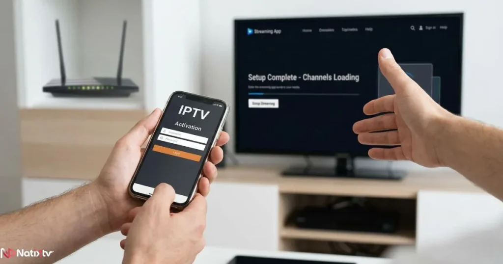 Setting up an IPTV subscription on a smart TV and connected devices