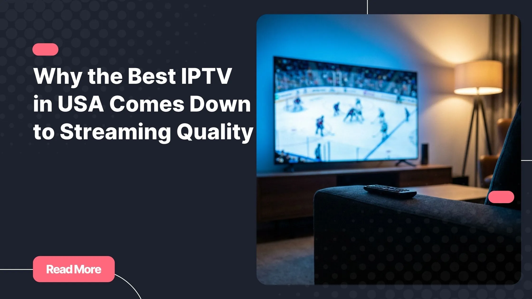Premium IPTV USA experience on a 4K smart TV in a modern living room