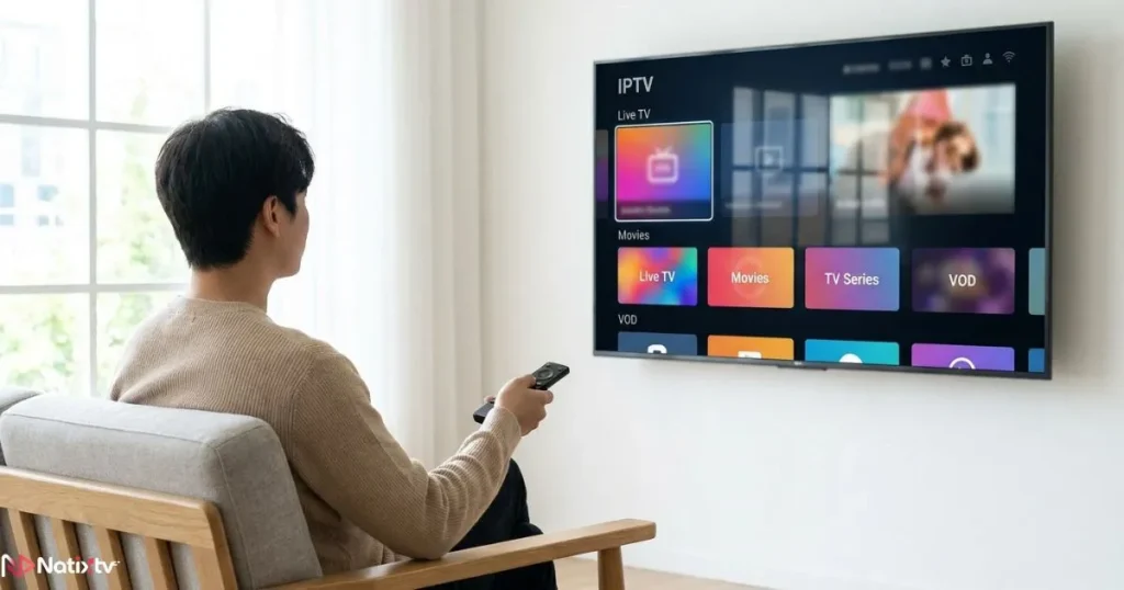 How an IPTV service delivers live TV and on-demand content