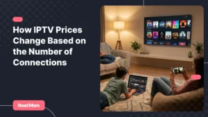 A modern household streaming IPTV on multiple devices simultaneously