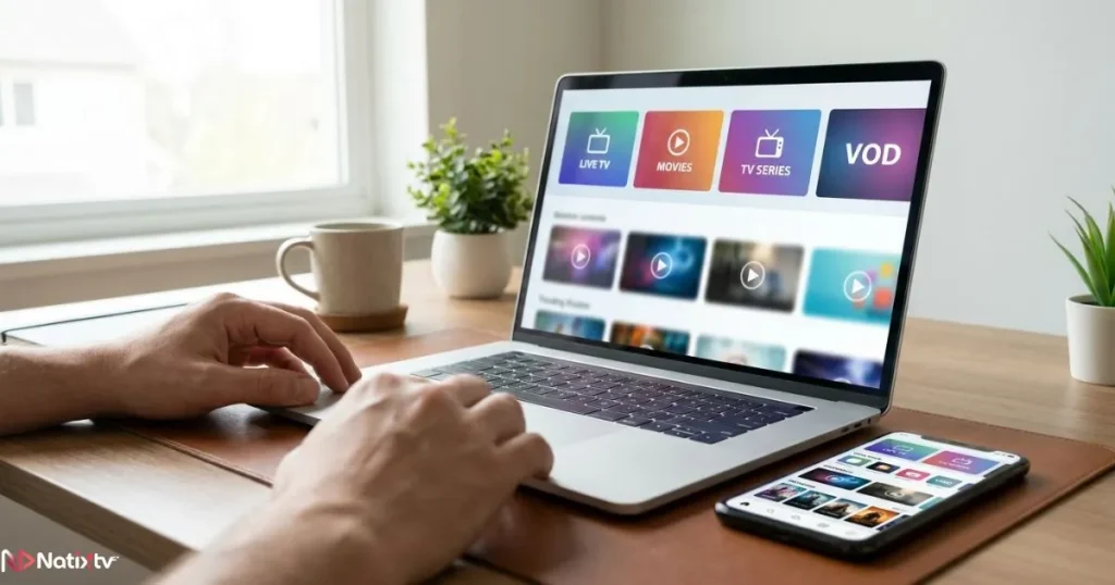 IPTV welcome email and credentials prepared for IPTV subscription activation