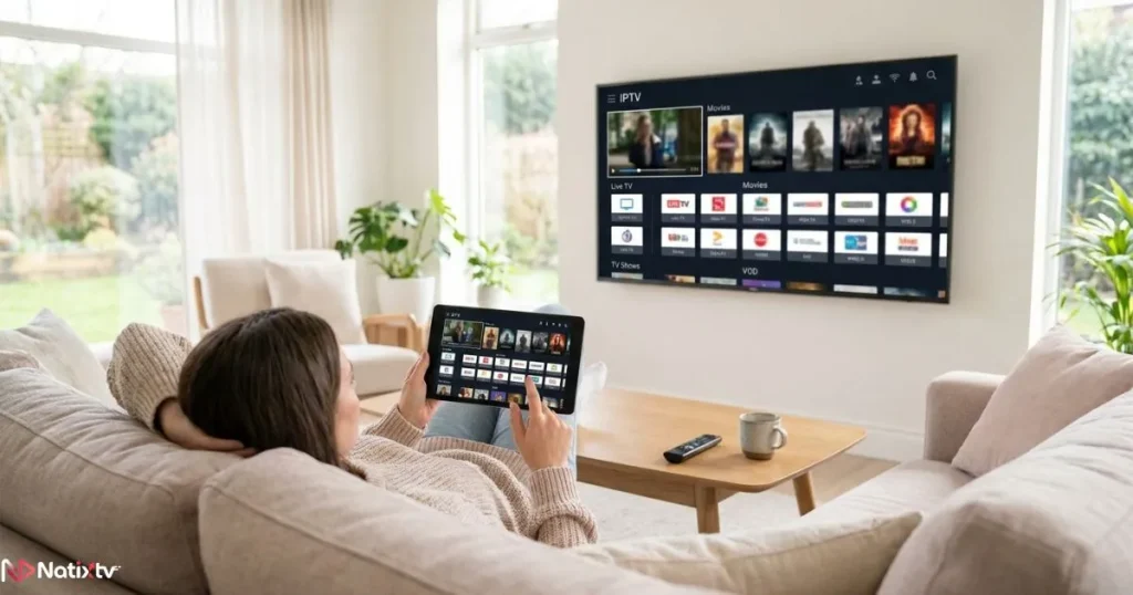 Viewer testing IPTV access during an IPTV subscription activation trial