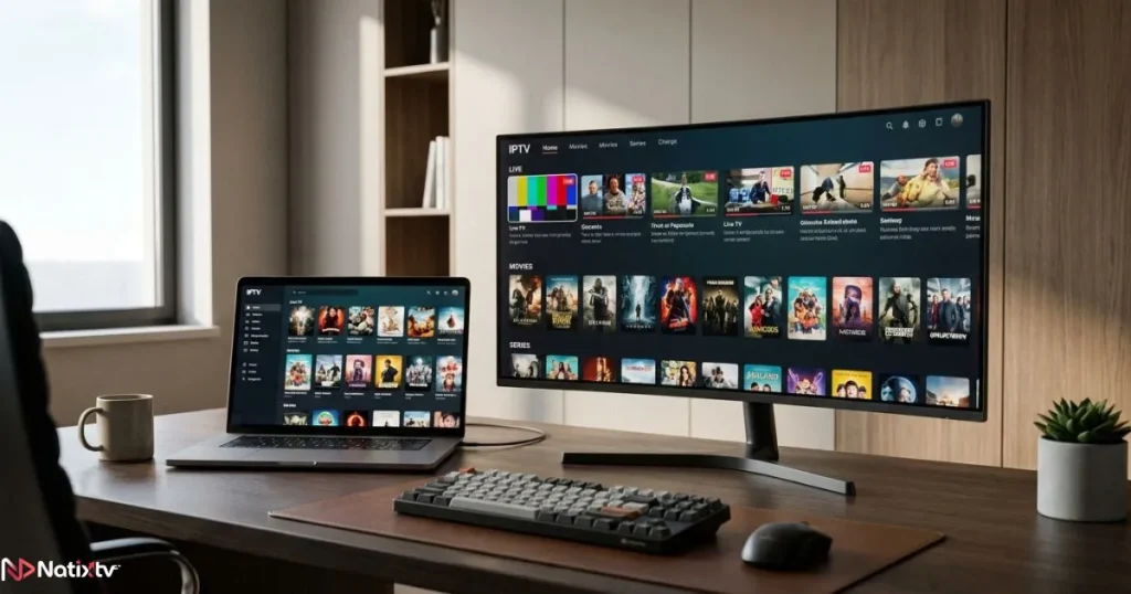 Windows IPTV player comparison with Live TV and VOD interface