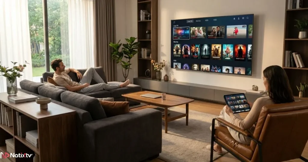 Multi-device streaming for flexible IPTV viewing at home