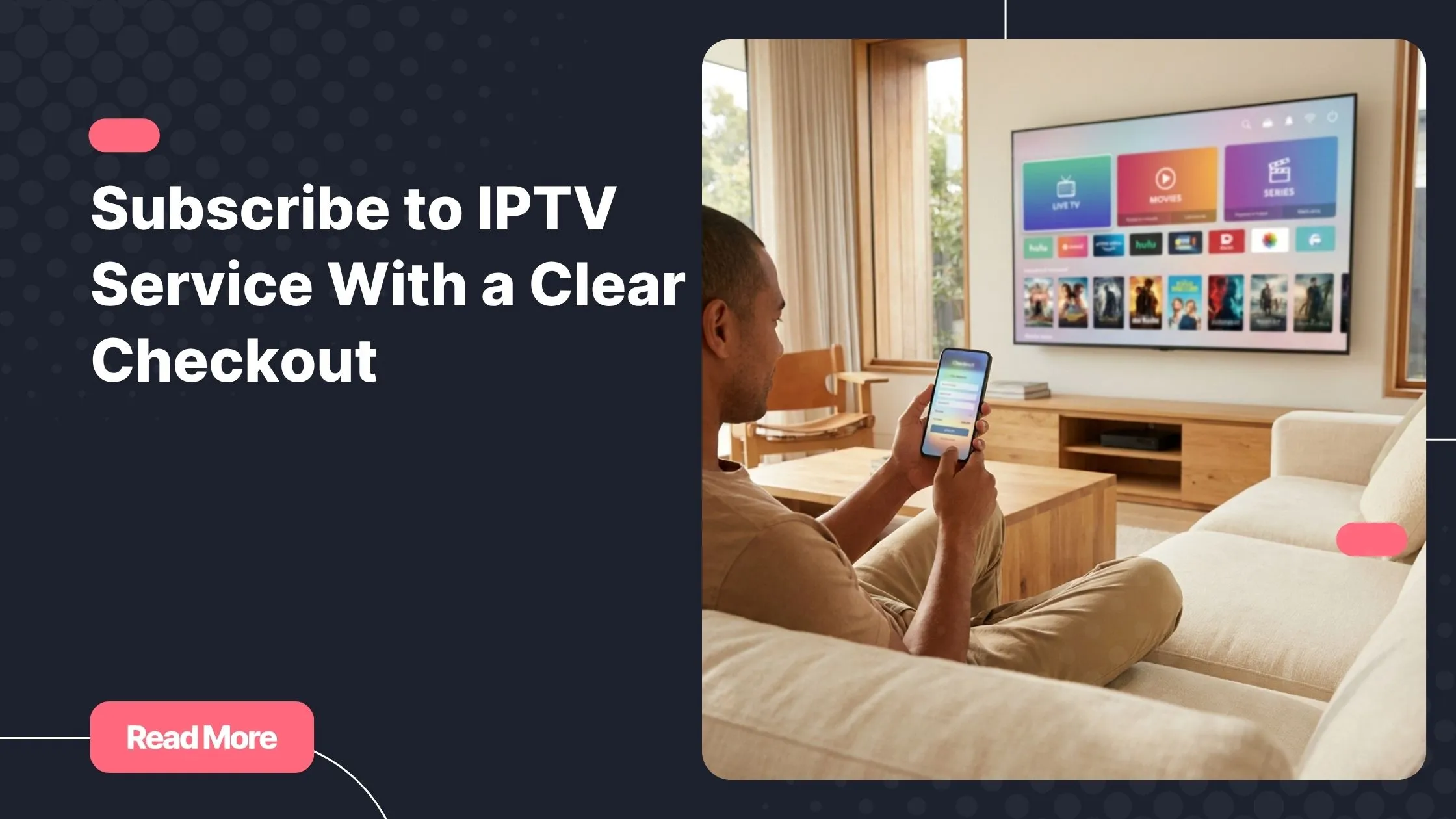 Reviewing an IPTV checkout before choosing a streaming subscription