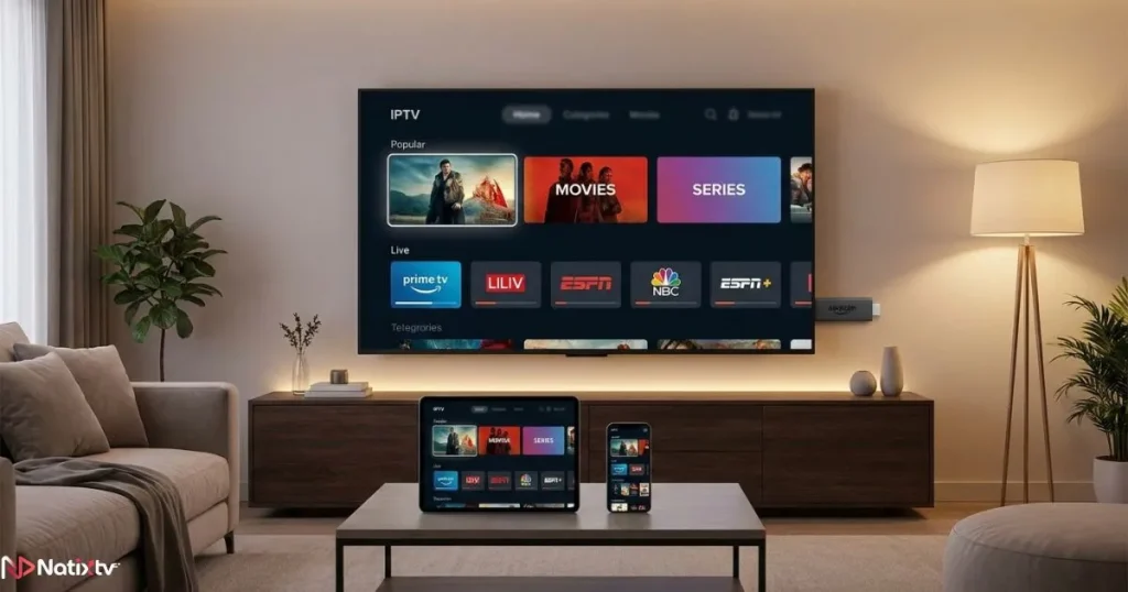 Best IPTV service 2026 - compatible with Smart TV tablet smartphone and streaming stick