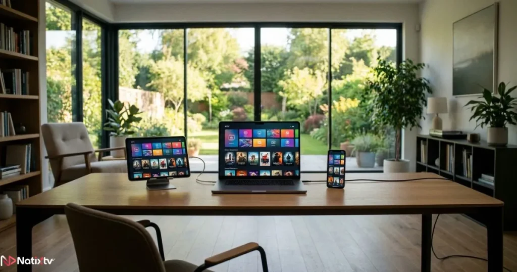 Stable IPTV service running smoothly across multiple connected devices