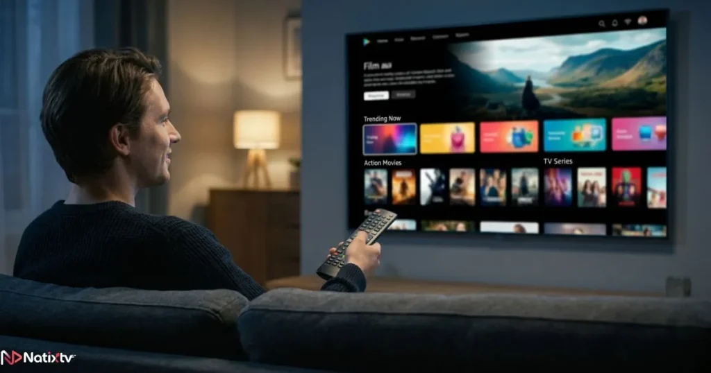 Safe IPTV streaming experience on a Smart TV using reliable IPTV access links